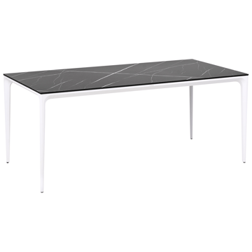 Matbord utomhus Sovareto 90x180 cm Marmoreffekt - Svart/Vit - Utemöbler - Utebord & trädgårdsbord - Matbord utomhus