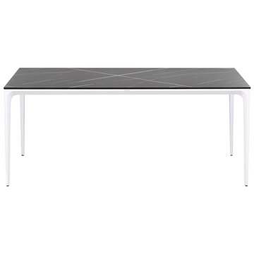 Matbord utomhus Sovareto 90x180 cm Marmoreffekt - Svart/Vit - Utemöbler - Utebord & trädgårdsbord - Matbord utomhus