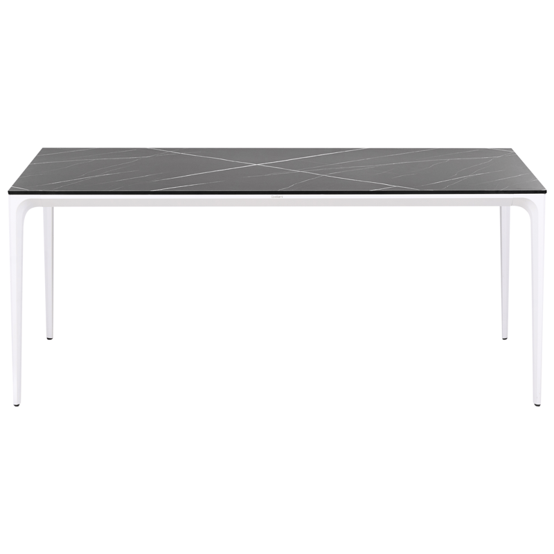 Matbord utomhus Sovareto 90x180 cm Marmoreffekt - Svart/Vit - Utemöbler - Utebord & trädgårdsbord - Matbord utomhus