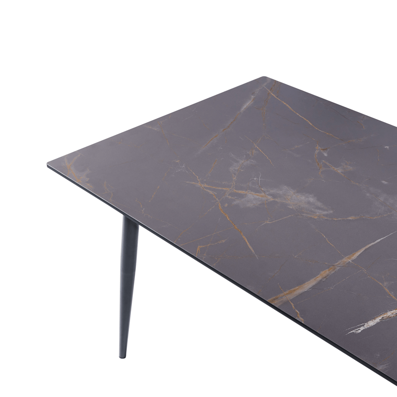 Matbord utomhus Tolentino 90x180 cm Marmoreffekt - Grå - Utemöbler - Utebord & trädgårdsbord - Matbord utomhus