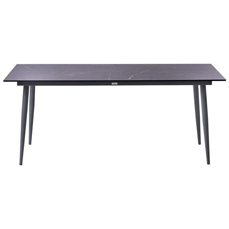 Matbord utomhus Tolentino 90x180 cm Marmoreffekt - Grå - Utemöbler - Utebord & trädgårdsbord - Matbord utomhus