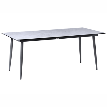 Matbord utomhus Tolentino 90x180 cm Steneffekt - Grå - Utemöbler - Utebord & trädgårdsbord - Matbord utomhus