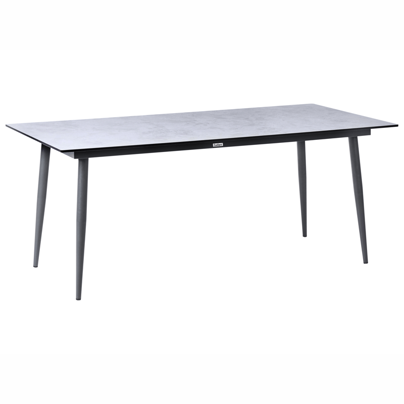 Matbord utomhus Tolentino 90x180 cm Steneffekt, Grå