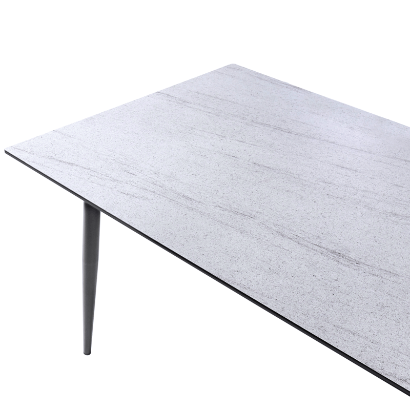 Matbord utomhus Tolentino 90x180 cm Steneffekt - Grå/Beige - Utemöbler - Utebord & trädgårdsbord - Matbord utomhus