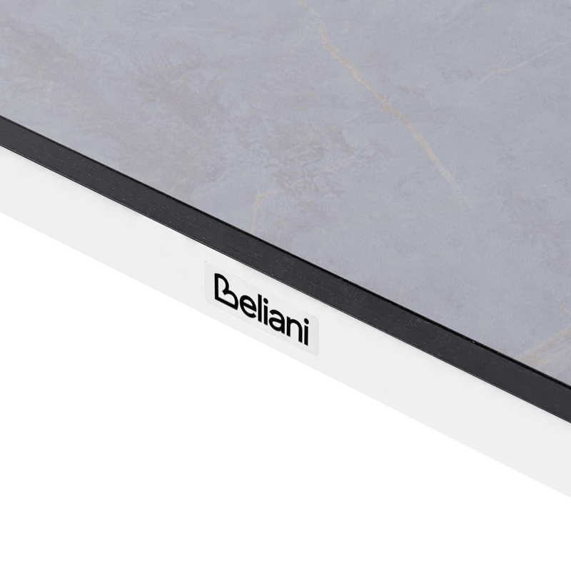 Matbord utomhus Tolentino 90x180 cm Steneffekt - Grå/Vit - Utemöbler - Utebord & trädgårdsbord - Matbord utomhus