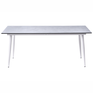 Matbord utomhus Tolentino 90x180 cm Steneffekt - Grå/Vit - Utemöbler - Utebord & trädgårdsbord - Matbord utomhus
