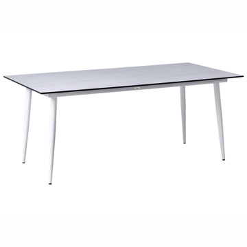 Matbord utomhus Tolentino 90x180 cm Steneffekt - Vit/Beige - Utemöbler - Utebord & trädgårdsbord - Matbord utomhus