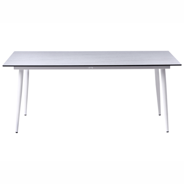 Matbord utomhus Tolentino 90x180 cm Steneffekt - Vit/Beige - Utemöbler - Utebord & trädgårdsbord - Matbord utomhus