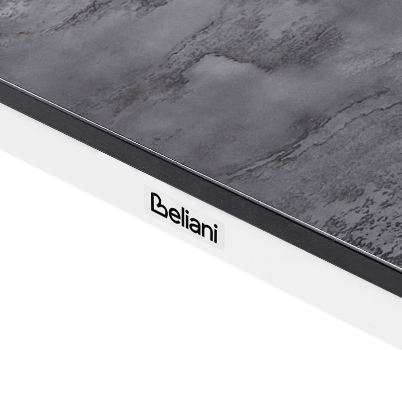 Matbord utomhus Tolentino 90x180 cm Steneffekt - Vit/Grå - Utemöbler - Utebord & trädgårdsbord - Matbord utomhus