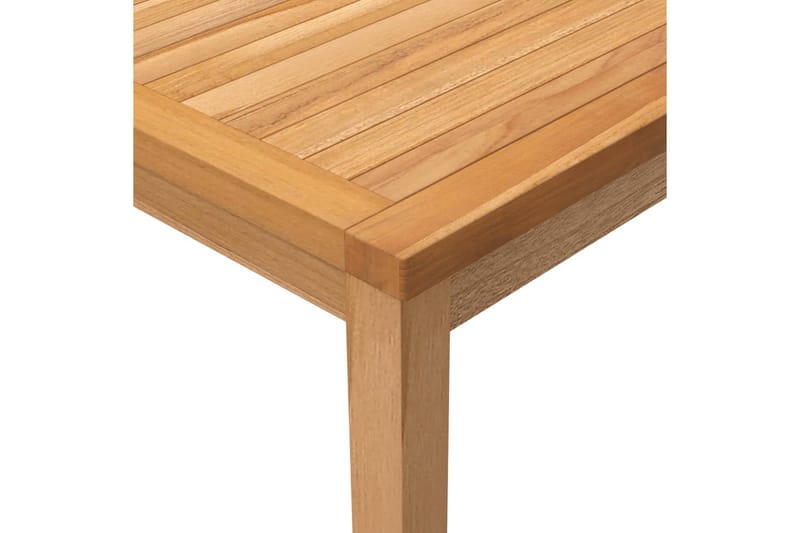 Trädgårdsbord 110x110x77 cm massiv teak - Brun - Utemöbler - Utebord & trädgårdsbord - Matbord utomhus