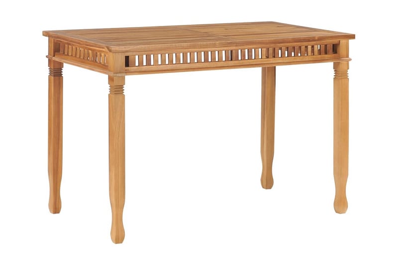 Trädgårdsbord 120x65x80 cm massiv teak - Brun - Utemöbler - Utebord & trädgårdsbord - Matbord utomhus