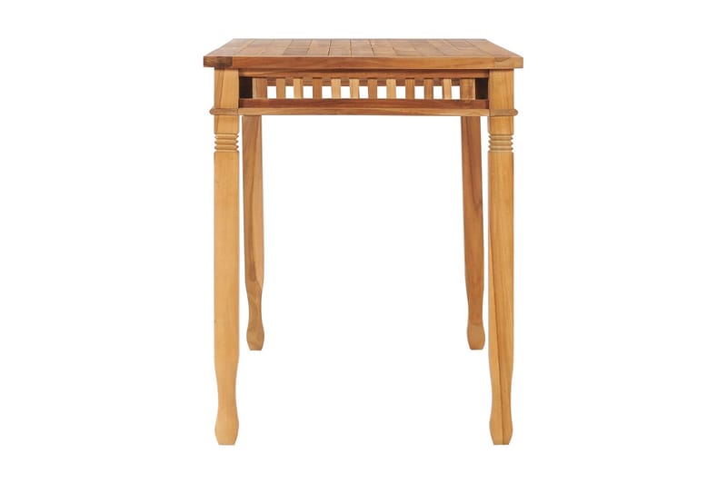 Trädgårdsbord 120x65x80 cm massiv teak - Brun - Utemöbler - Utebord & trädgårdsbord - Matbord utomhus