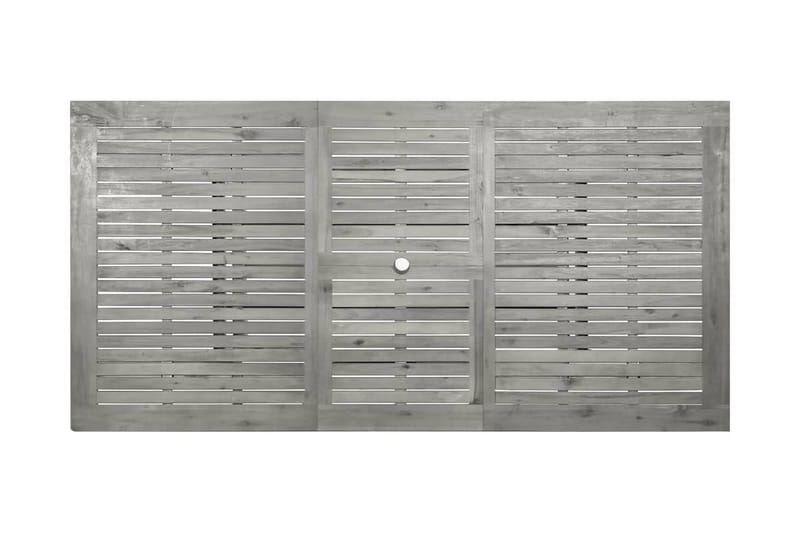 Trädgårdsbord (150-200)x100x75 cm massivt akaciaträ - Grå - Utemöbler - Utebord & trädgårdsbord - Matbord utomhus