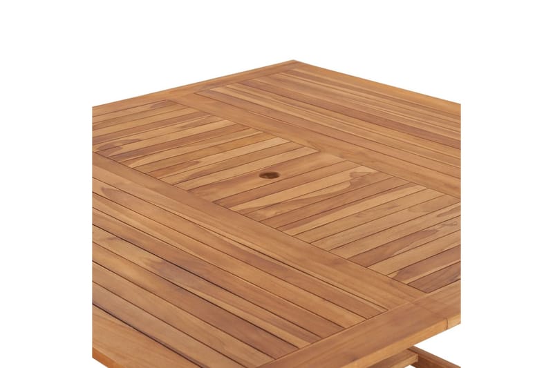 Trädgårdsbord 150x150x76 cm massiv teak - Brun - Utemöbler - Utebord & trädgårdsbord - Matbord utomhus