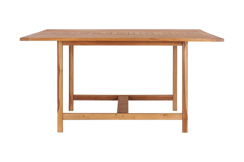 Trädgårdsbord 150x150x76 cm massiv teak - Brun - Utemöbler - Utebord & trädgårdsbord - Matbord utomhus