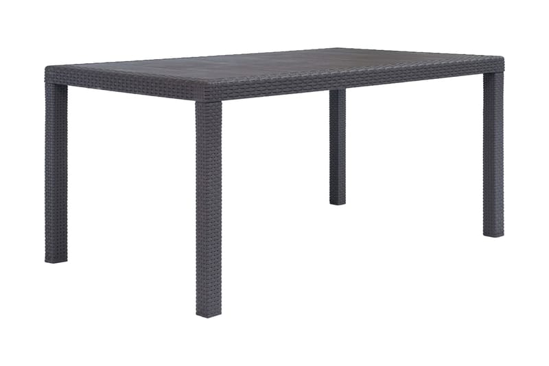 Trädgårdsbord 150x90x72 cm konstrotting brun - Brun - Utemöbler - Utebord & trädgårdsbord - Matbord utomhus