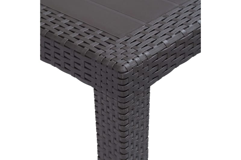 Trädgårdsbord 150x90x72 cm konstrotting brun - Brun - Utemöbler - Utebord & trädgårdsbord - Matbord utomhus