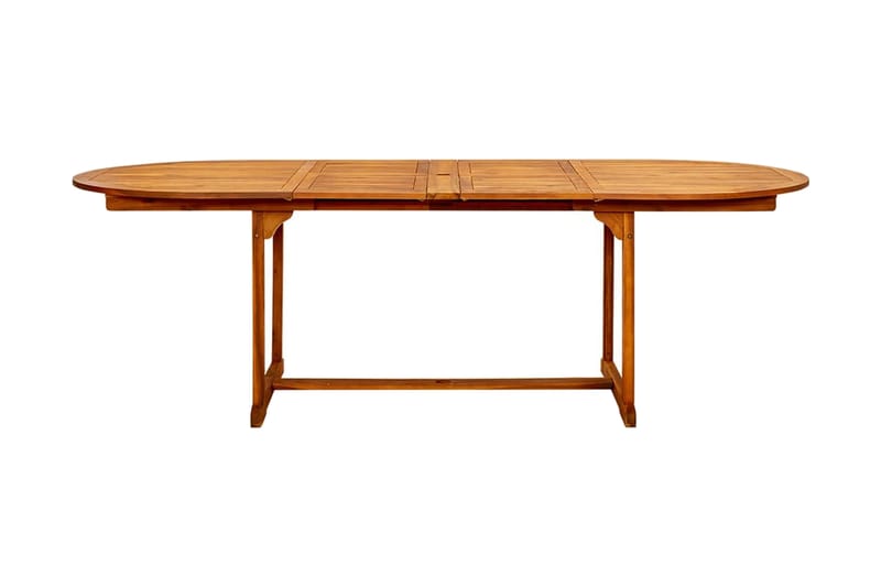 Trädgårdsbord (160-240)x100x75 cm massivt akaciaträ - Brun - Utemöbler - Utebord & trädgårdsbord - Matbord utomhus