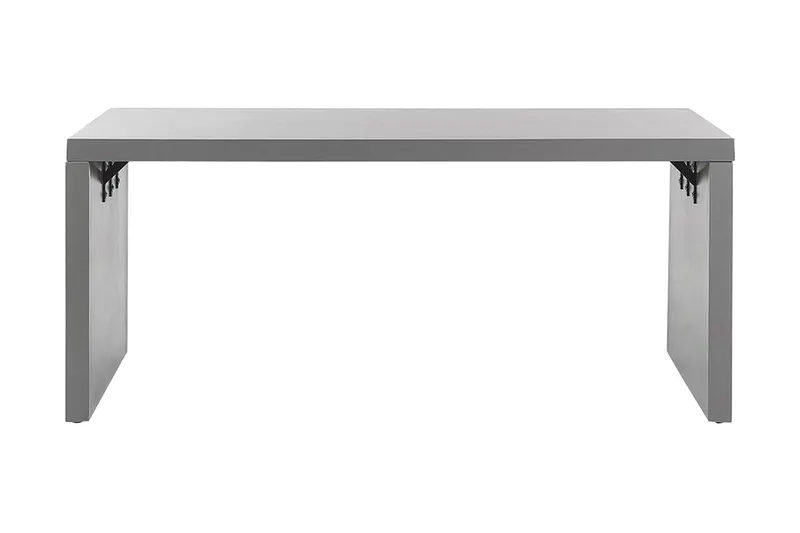 Trädgårdsbord 180 x 90 cm grå U-formad TARANTO - Grå - Utemöbler - Utebord & trädgårdsbord - Matbord utomhus