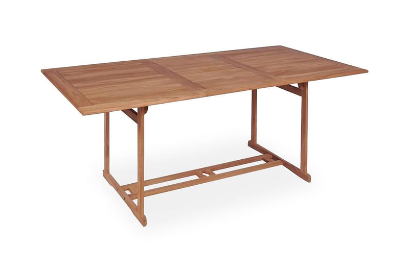Trädgårdsbord 180x90x75 cm massiv teak - Brun - Utemöbler - Utebord & trädgårdsbord - Matbord utomhus