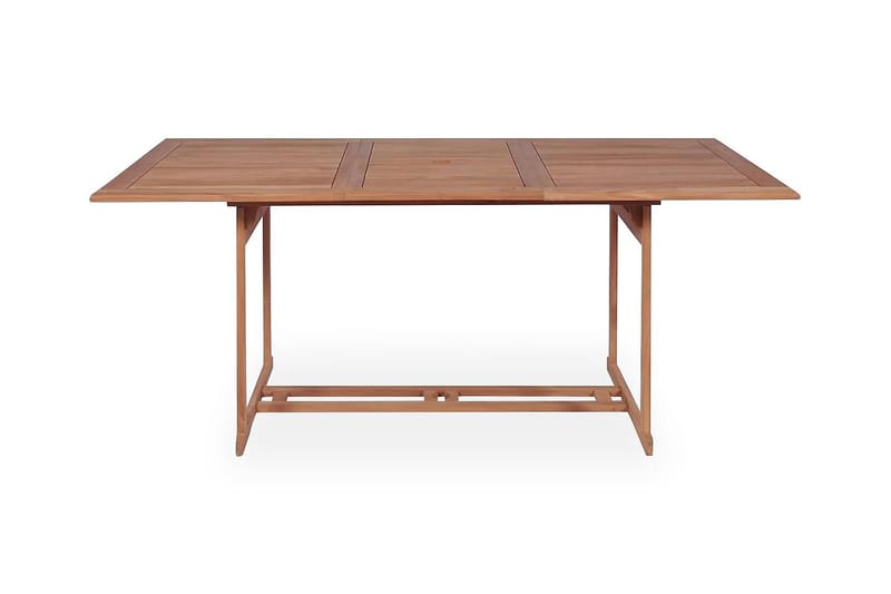 Trädgårdsbord 180x90x75 cm massiv teak - Brun - Utemöbler - Utebord & trädgårdsbord - Matbord utomhus