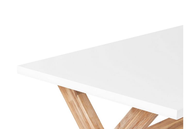 Trädgårdsbord 200 x 100 cm vit OLBIA - Vit - Utemöbler - Utebord & trädgårdsbord - Matbord utomhus