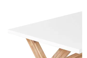 Trädgårdsbord 200 x 100 cm vit OLBIA - Vit - Utemöbler - Utebord & trädgårdsbord - Matbord utomhus