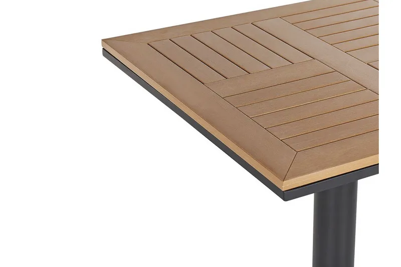 Trädgårdsbord 60 x 60 cm ljusbrun PALMI - Trä/natur - Utemöbler - Utebord & trädgårdsbord - Matbord utomhus
