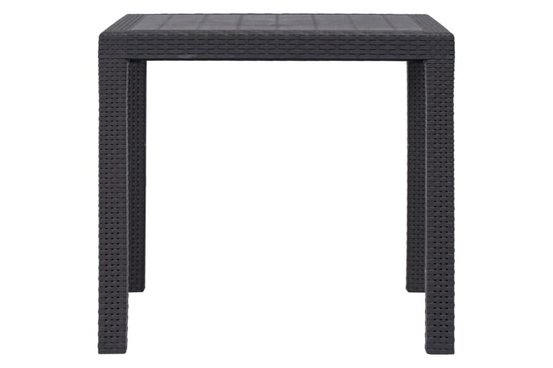 Trädgårdsbord 79x79x72 cm konstrotting brun - Brun - Utemöbler - Utebord & trädgårdsbord - Matbord utomhus
