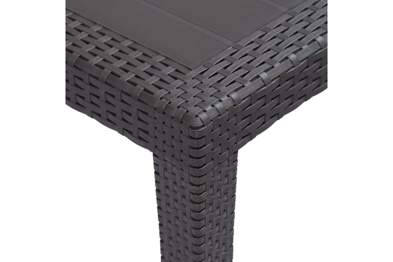 Trädgårdsbord 79x79x72 cm konstrotting brun - Brun - Utemöbler - Utebord & trädgårdsbord - Matbord utomhus