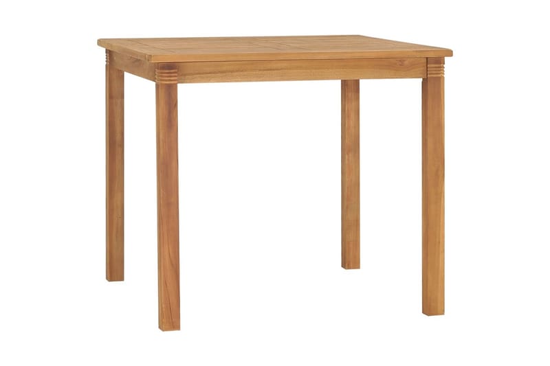 Trädgårdsbord 85x85x75 cm massiv teak - Brun - Utemöbler - Utebord & trädgårdsbord - Matbord utomhus