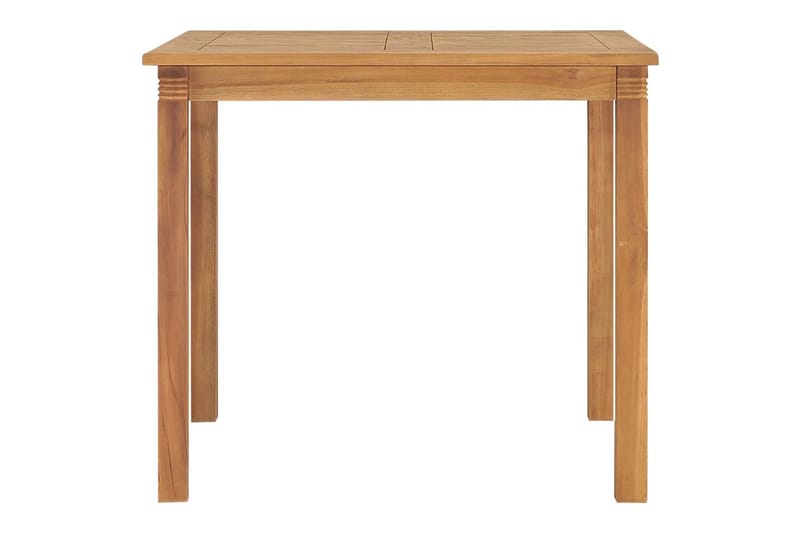 Trädgårdsbord 85x85x75 cm massiv teak - Brun - Utemöbler - Utebord & trädgårdsbord - Matbord utomhus
