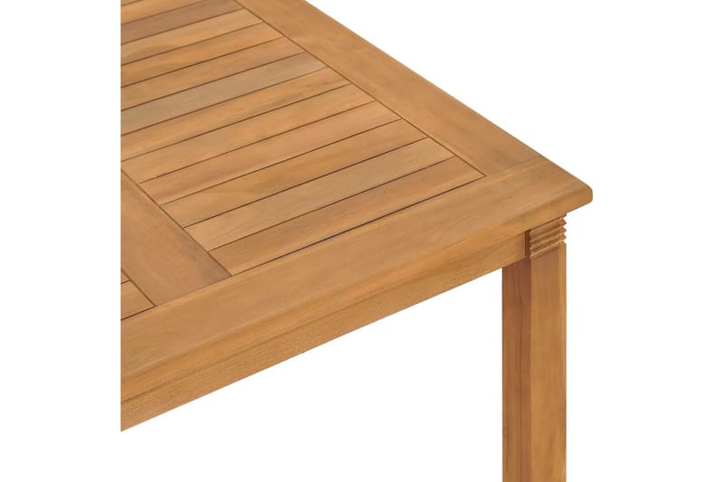Trädgårdsbord 85x85x75 cm massiv teak - Brun - Utemöbler - Utebord & trädgårdsbord - Matbord utomhus