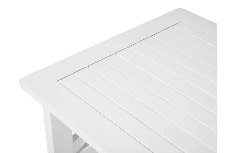 Trädgårdsbord akaciaträ vit 100 x 55 cm BALTIC II - Vit - Matbord utomhus