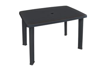 Trädgårdsbord antracit 101x68x72 cm plast