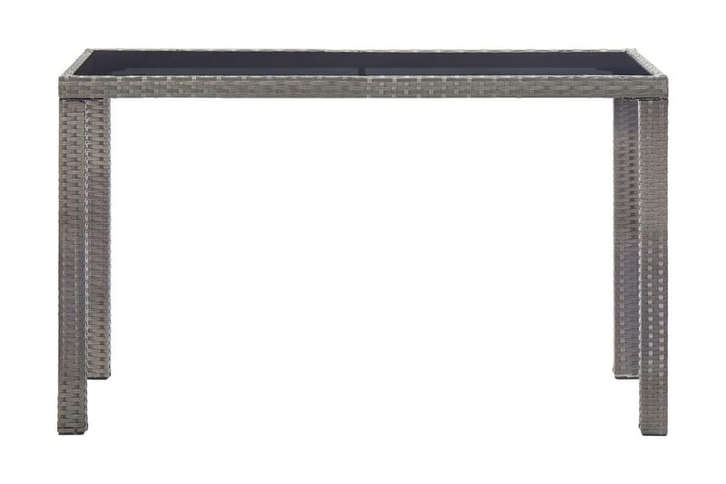 Trädgårdsbord antracit 123x60x74 cm konstrotting - Grå - Utemöbler - Utebord & trädgårdsbord - Matbord utomhus
