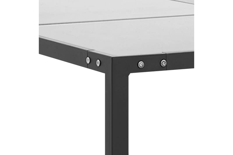 Trädgårdsbord antracit 130x130x72 cm stål och glas - Gr�å - Utemöbler - Utebord & trädgårdsbord - Matbord utomhus