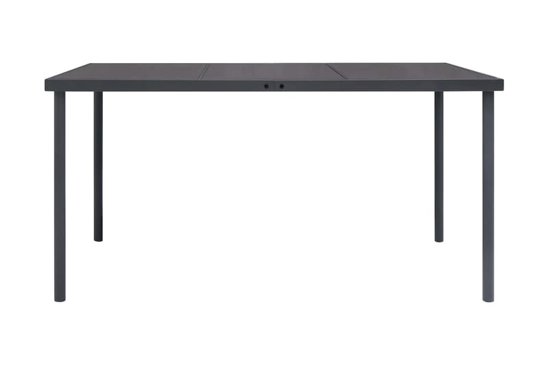 Trädgårdsbord antracit 150x90x74 cm stål - Grå - Utemöbler - Utebord & trädgårdsbord - Matbord utomhus