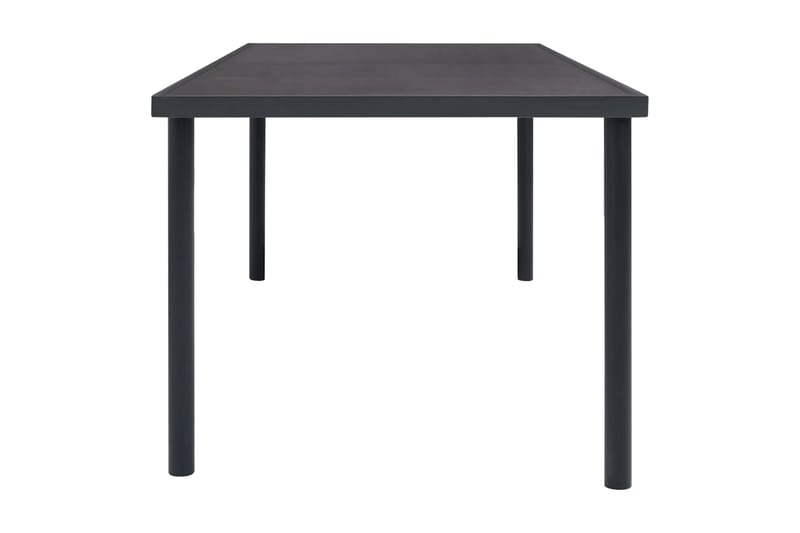 Trädgårdsbord antracit 150x90x74 cm stål - Grå - Utemöbler - Utebord & trädgårdsbord - Matbord utomhus