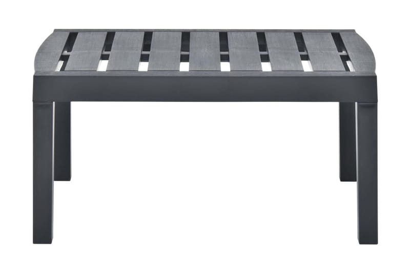 Trädgårdsbord antracit 78x55x38 cm plast - Grå - Utemöbler - Utebord & trädgårdsbord - Matbord utomhus