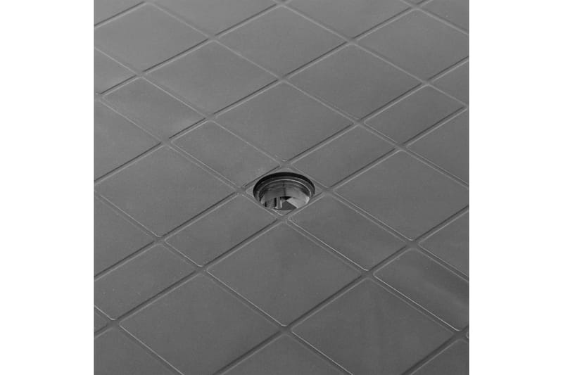 Trädgårdsbord antracit 80x75x72 cm plast - Grå - Utemöbler - Utebord & trädgårdsbord - Matbord utomhus
