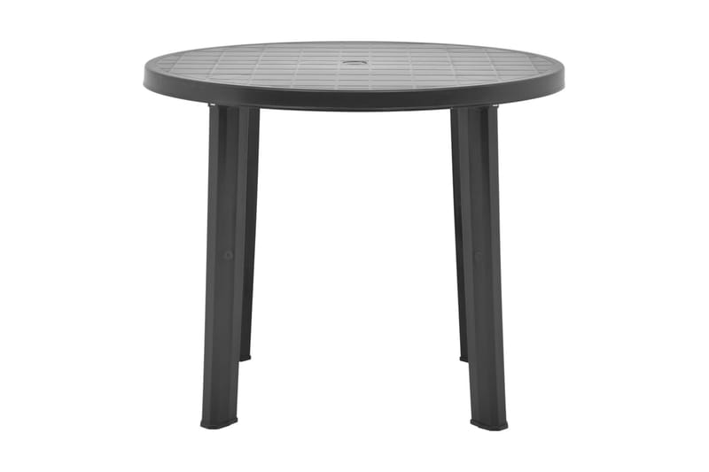 Trädgårdsbord antracit 89 cm plast - Grå - Utemöbler - Utebord & trädgårdsbord - Matbord utomhus