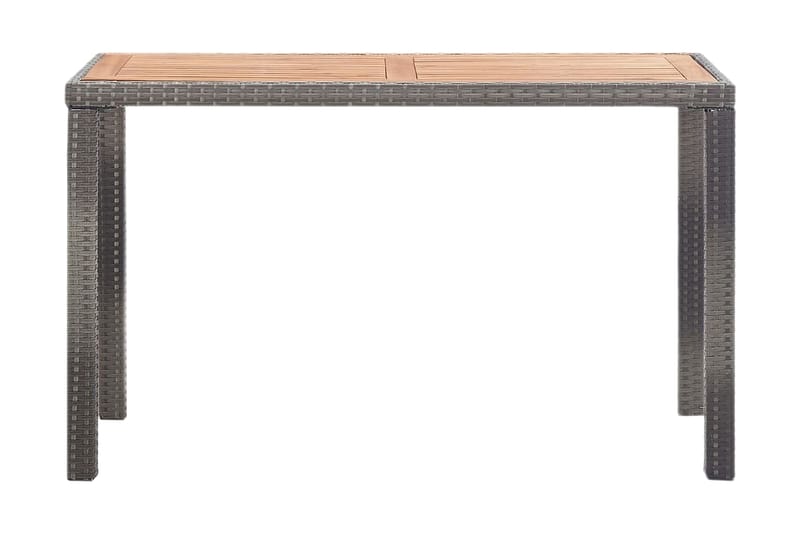 Trädgårdsbord antracit och brun 123x60x74 cm massivt akaciat - Grå - Utemöbler - Utebord & trädgårdsbord - Matbord utomhus