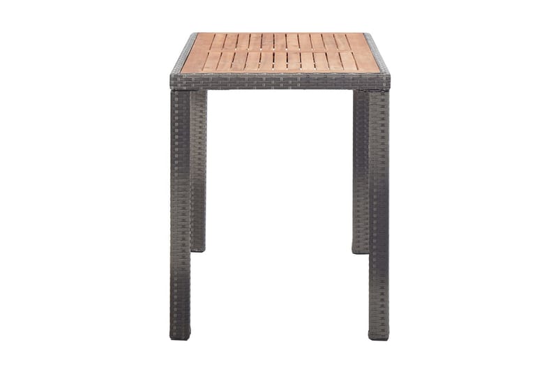 Trädgårdsbord antracit och brun 123x60x74 cm massivt akaciat - Grå - Utemöbler - Utebord & trädgårdsbord - Matbord utomhus