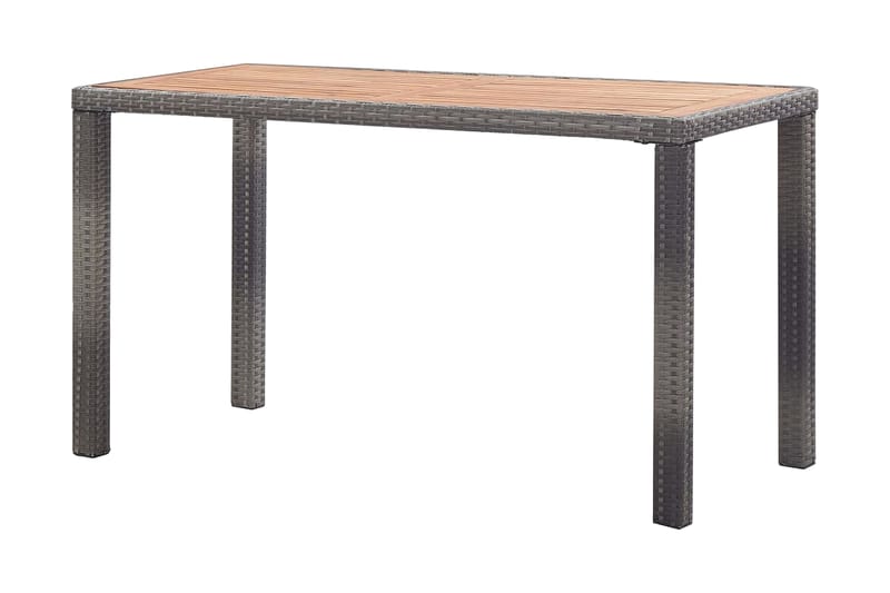 Trädgårdsbord antracit och brun 123x60x74 cm massivt akaciat - Grå - Utemöbler - Utebord & trädgårdsbord - Matbord utomhus