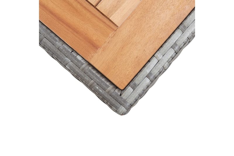 Trädgårdsbord antracit och brun 123x60x74 cm massivt akaciat - Grå - Utemöbler - Utebord & trädgårdsbord - Matbord utomhus