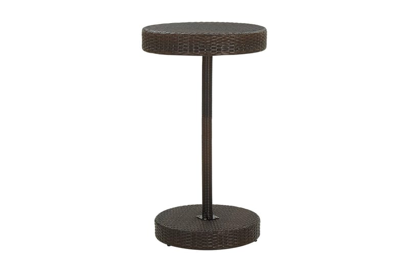 Trädgårdsbord brun 60,5x106 cm konstrotting - Brun - Cafebord - Balkongbord