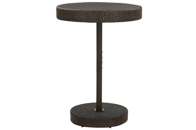 Trädgårdsbord brun 75,5x106 cm konstrotting - Brun - Cafebord - Balkongbord