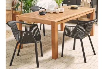 Trädgårdsbord Eukaliptus 190 x 105 cm MONSANO - Brun - Utemöbler - Utebord & trädgårdsbord - Matbord utomhus