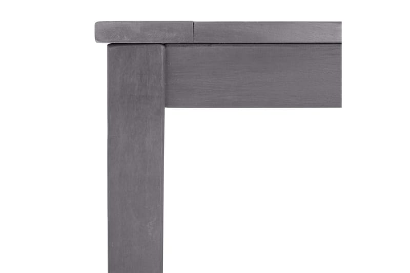 Trädgårdsbord grå 140x80x74 cm massivt akaciaträ - Grå - Utemöbler - Utebord & trädgårdsbord - Matbord utomhus